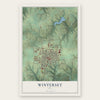 Winterset, Iowa map print, the full design