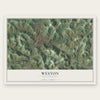 Weston, West Virginia map print, the full design