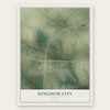 Kingdom City, Missouri map print, the full design