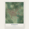 Morrison, Illinois map print, the full design