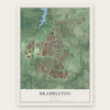Brambleton, Virginia map print, the full design