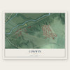 Corwin, Ohio map print, the full design