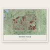 Home Park, Georgia map print, the full design