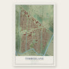 Timberlane, Louisiana map print, the full design