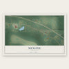 Menifee, Arkansas map print, the full design
