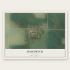 Hardwick, Minnesota map print, the full design