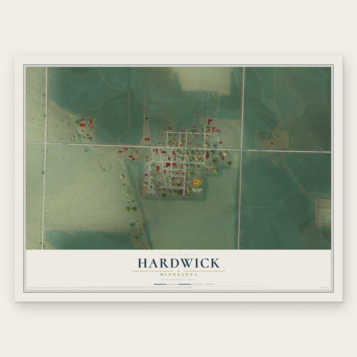 Hardwick, Minnesota map print, the full design