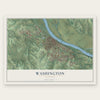 Washington, Missouri map print, the full design