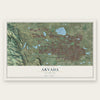 Arvada, Colorado map print, the full design