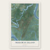 Skidaway Island, Georgia map print, the full design