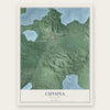 Cuyuna, Minnesota map print, the full design