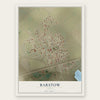 Barstow, Texas map print, the full design