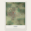 Yuma, Colorado map print, the full design