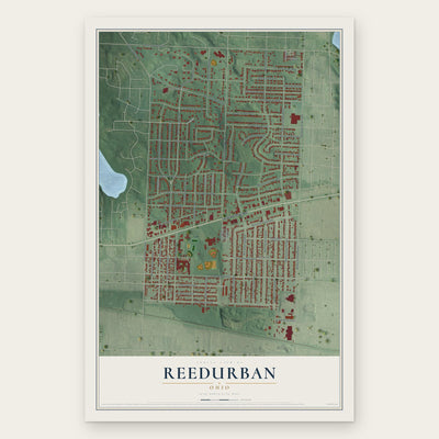 Reedurban, Ohio map print, the full design