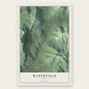 Waterville, Vermont map print, the full design