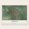 Narberth, Pennsylvania map print, the full design
