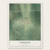 Lewiston, Nebraska map print, the full design