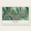 Big Run, Pennsylvania map print, the full design