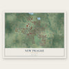 New Prague, Minnesota map print, the full design