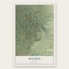 Holden, Utah map print, the full design