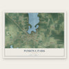 Pomona Park, Florida map print, the full design
