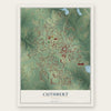 Cuthbert, Georgia map print, the full design