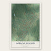 Dobbins Heights, North Carolina map print, the full design