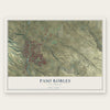 Paso Robles, California map print, the full design