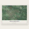 Williamstown, New Jersey map print, the full design