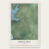 Rural Hill, Tennessee map print, the full design