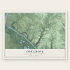 Oak Grove, Pierce County, Wisconsin map print, the full design