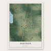 Burtrum, Minnesota map print, the full design