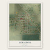 Geraldine, Montana map print, the full design