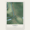 Tchula, Mississippi map print, the full design
