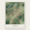 La Salle, Colorado map print, the full design