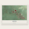 Moxee, Washington map print, the full design