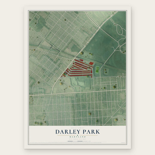 Darley Park, Maryland map print, the full design