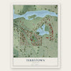 Terrytown, Nebraska map print, the full design