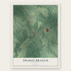 Drakes Branch, Virginia map print, the full design