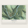 Whalan, Minnesota map print, the full design