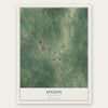 Union, Mississippi map print, the full design