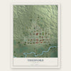 Thedford, Nebraska map print, the full design