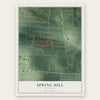 Spring Mill, Kentucky map print, the full design