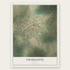 Charlotte, Texas map print, the full design