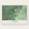 Valmeyer, Illinois map print, the full design
