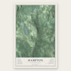 Hampton, Connecticut map print, the full design