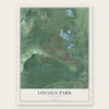 Lincoln Park, New Jersey map print, the full design