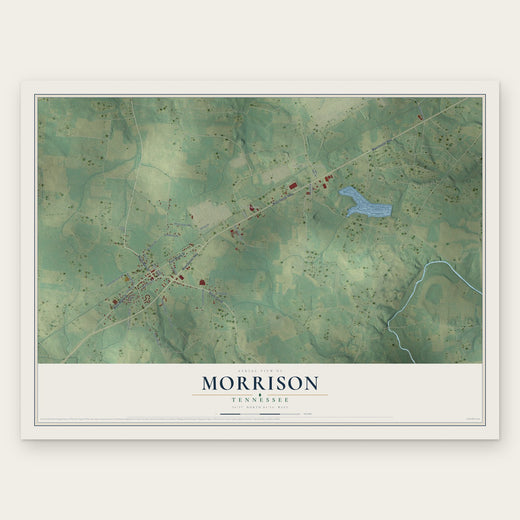 Morrison, Tennessee map print, the full design