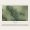Tillar, Arkansas map print, the full design