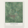Coffeyville, Kansas map print, the full design